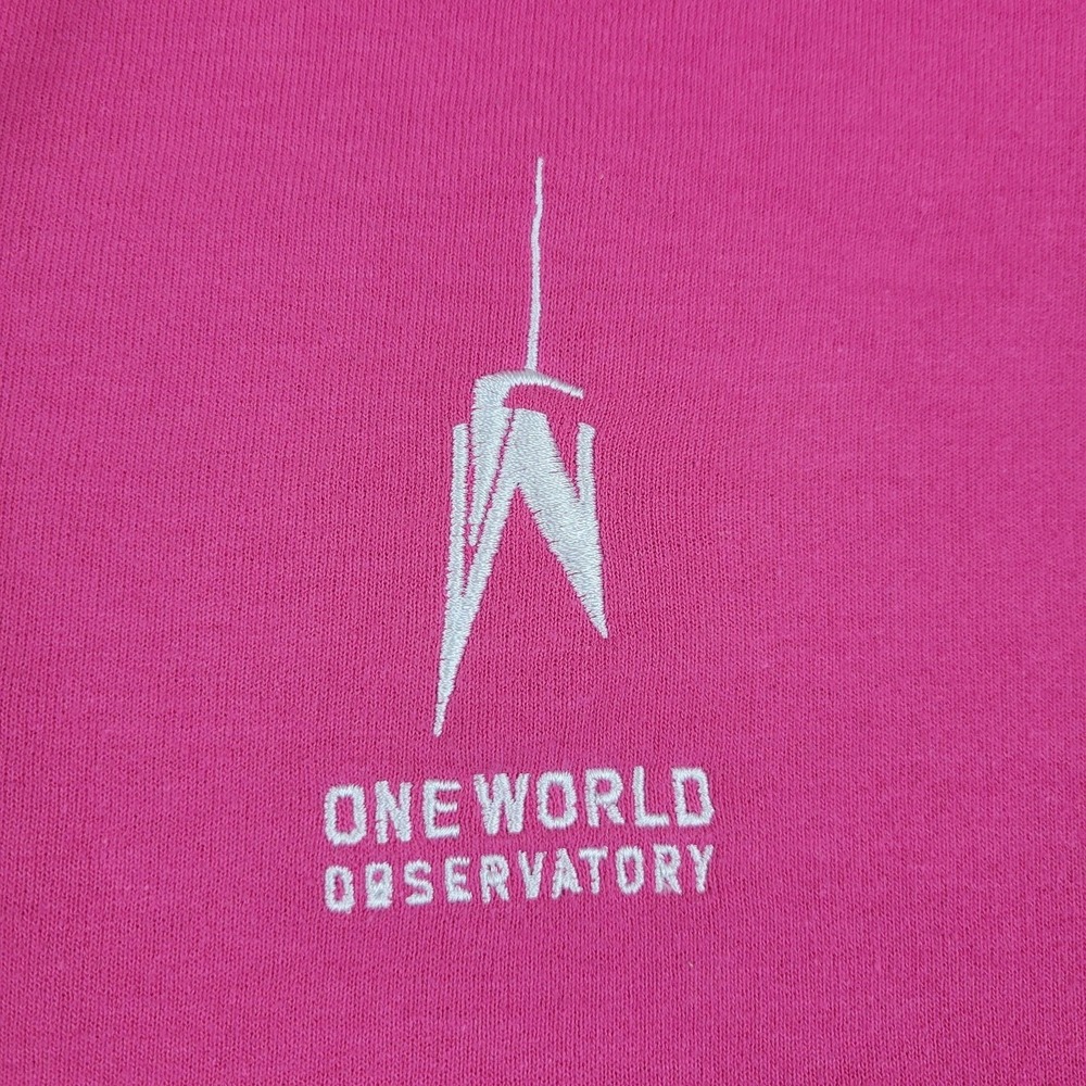 One World Observatory Hoodie Mens XL Full Zip Sweatshirt Embroidered NYC